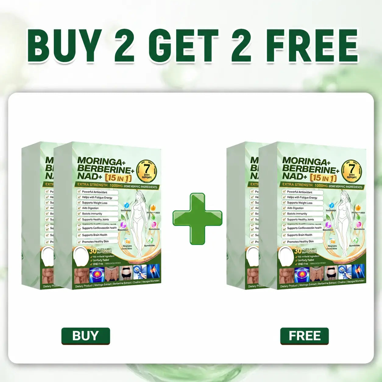 🌿🍋Moringa & Berberine 10-IN-1 Advanced Nano Microneedle Patch (Once Daily, visible changes in 7 days) ✅ Obesity, Diabetes, Sleep Apnea, And Joint Issues