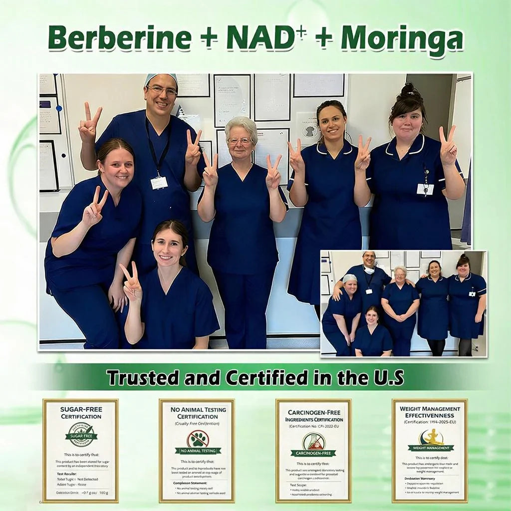 🌿🍋Moringa & Berberine 10-IN-1 Advanced Nano Microneedle Patch (Once Daily, visible changes in 7 days) ✅ Obesity, Diabetes, Sleep Apnea, And Joint Issues